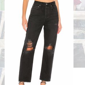 Agolde 90’s Fit in Audio -ripped revolve jeans
